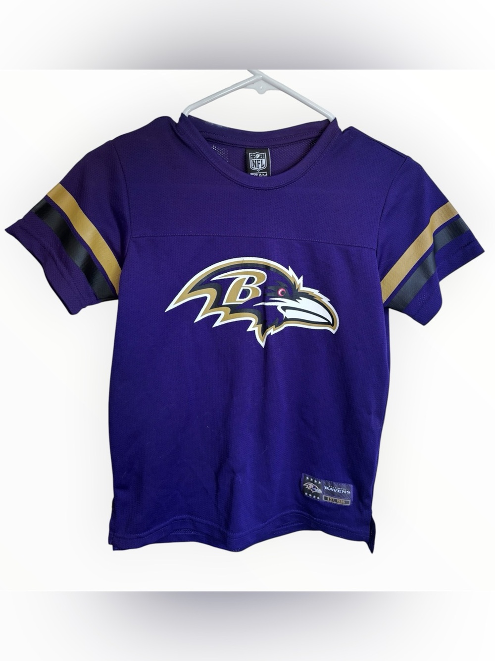 Baltimore Ravens Kids Purple Short Sleeve Jersey Tee | Size 10/12